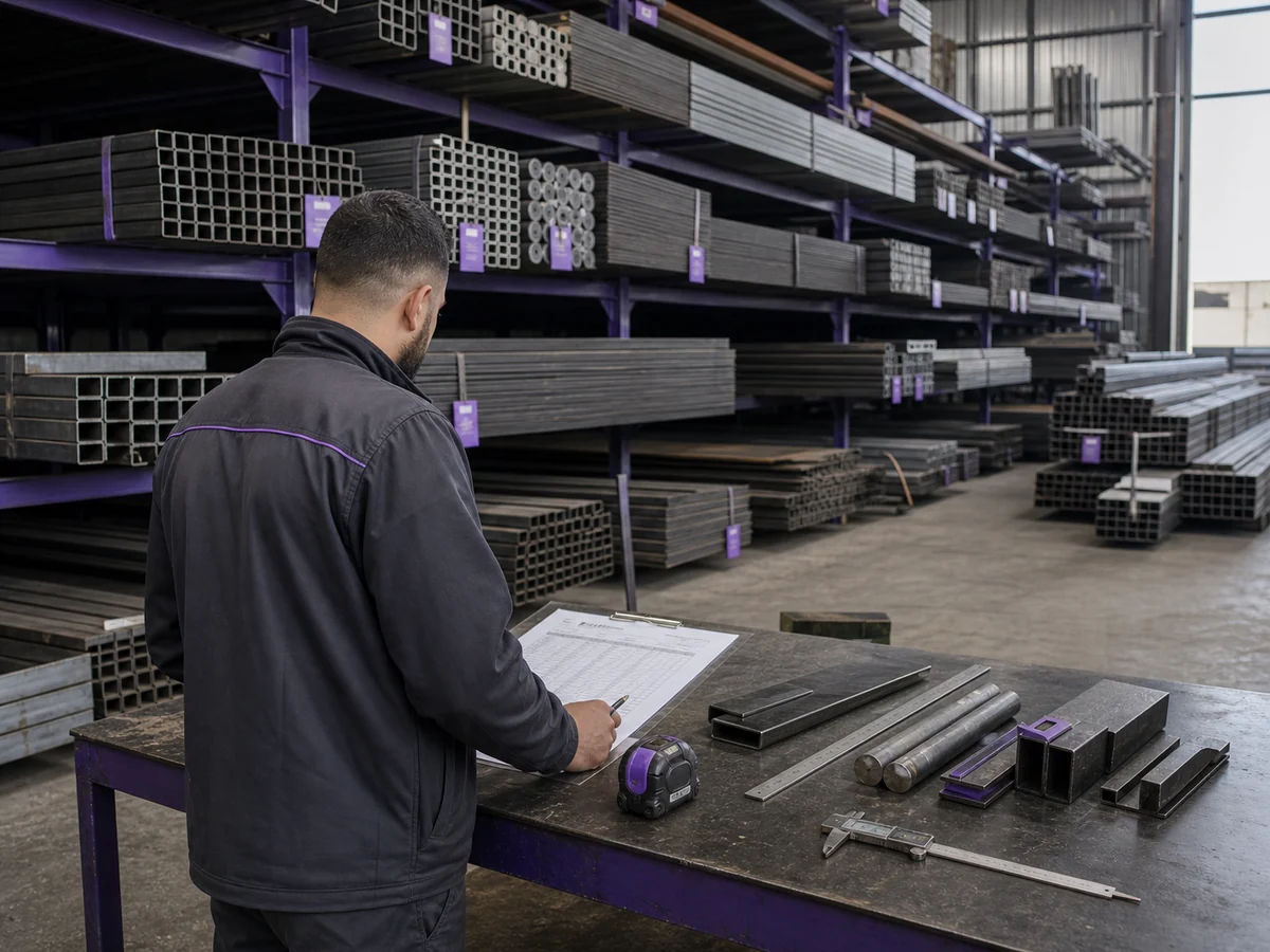 Preparation commande acier CAP FER Casablanca
